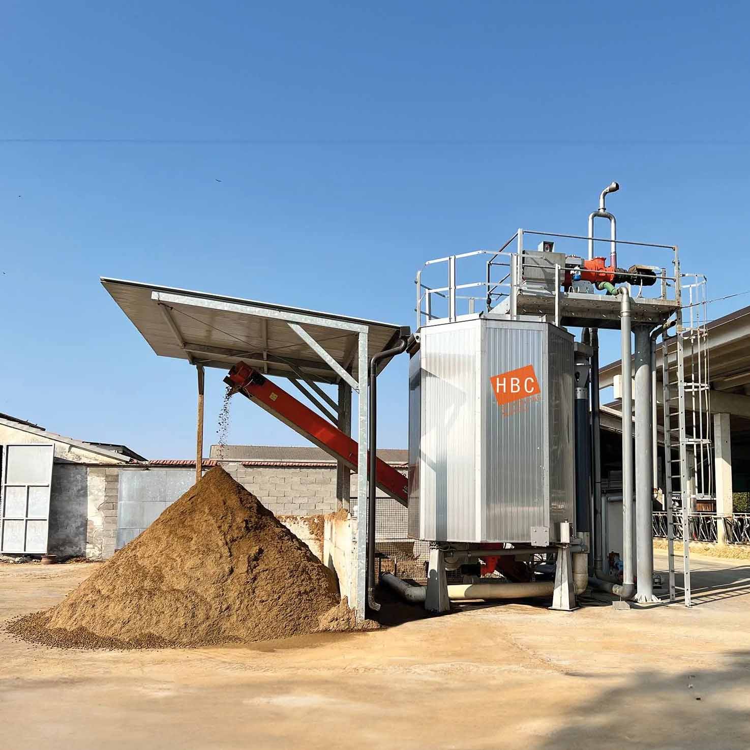 HBC aerob lebontó berendezés hígtrágya feldolgozásához, ipari használatra tervezve